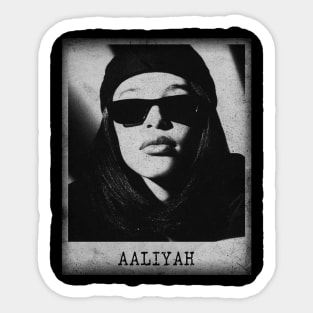 Aaliyah // Minimalist Fanart Tribute Sticker